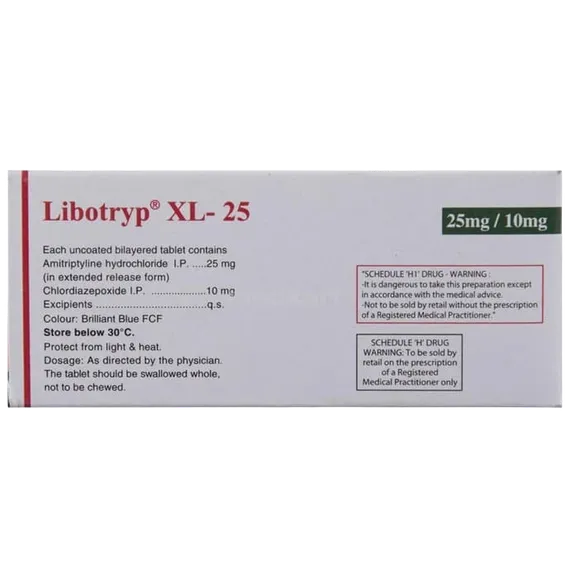 libotryp xl 25mg tablet 10's